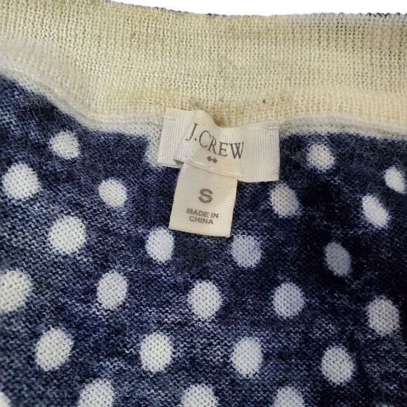 J.Crew Merino Wool Polka Dot Sweater - Picture 7 of 8